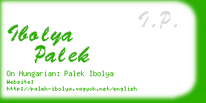 ibolya palek business card